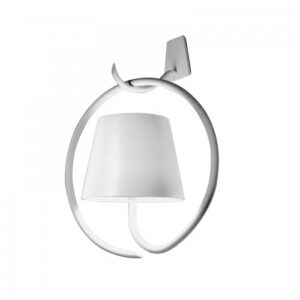 poldina wall lamp with bracket with magnetic head white